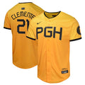 Roberto Clemente Pittsburgh Pirates Nike Youth City Connect Limited Player Jersey - Gold
