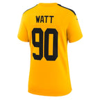 T.J. Watt Pittsburgh Steelers Nike Women's Alternate 1933 Throwback Game Jersey - Gold/Black