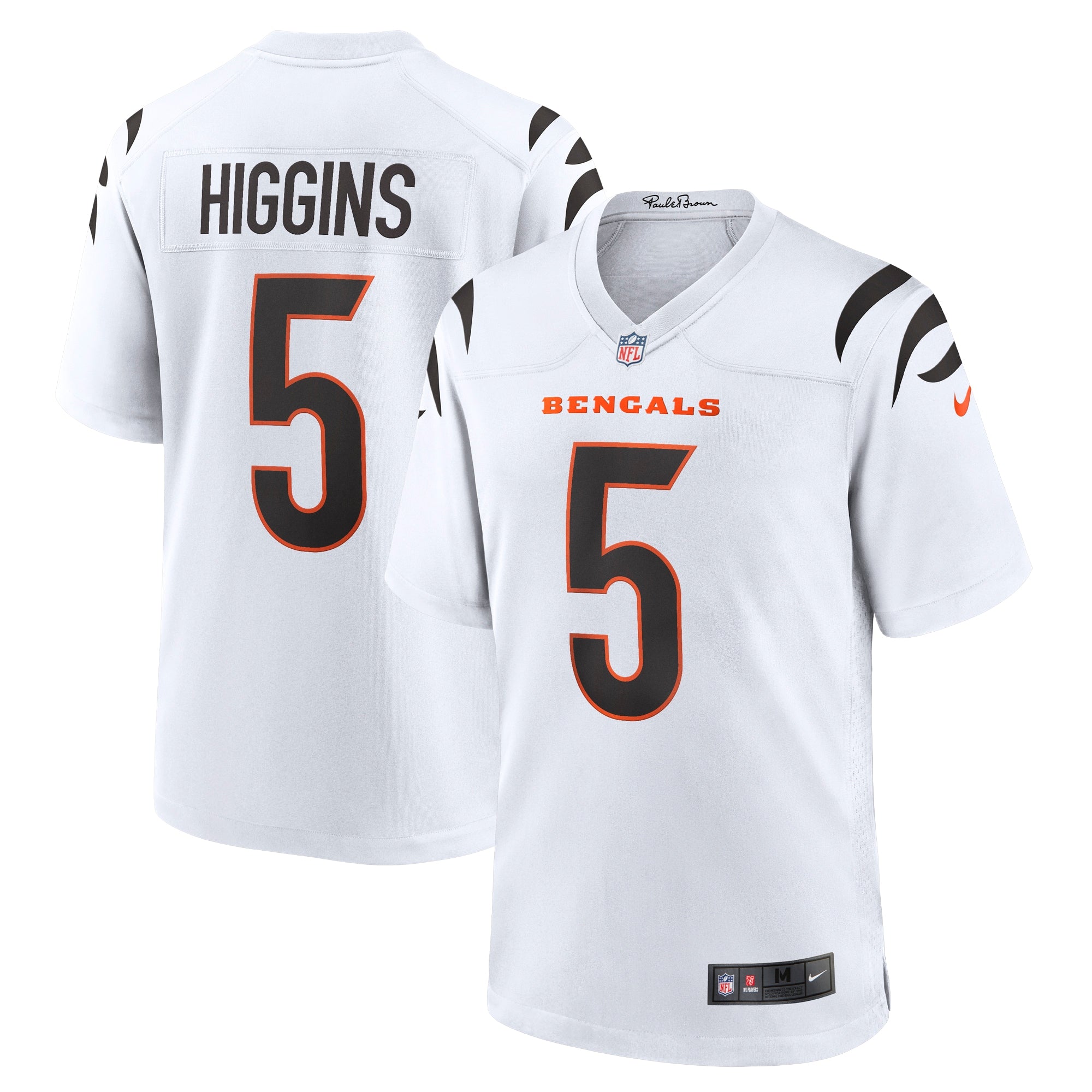 Tee Higgins Cincinnati Bengals Nike Alternate Game Player Jersey - Orange/White