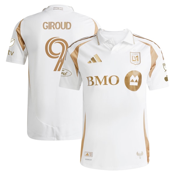 Olivier Giroud LAFC adidas 2025 Secondary Authentic Player Jersey - White