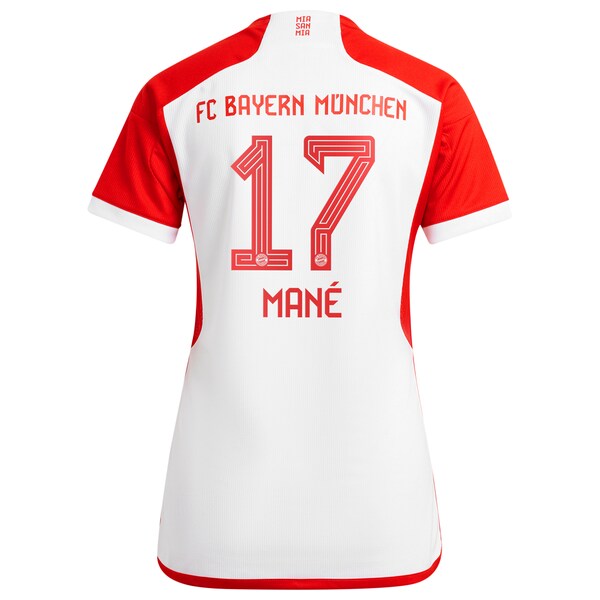 Sadio Mané Bayern Munich adidas Women's 2023/24 Home Replica Jersey - White/Black