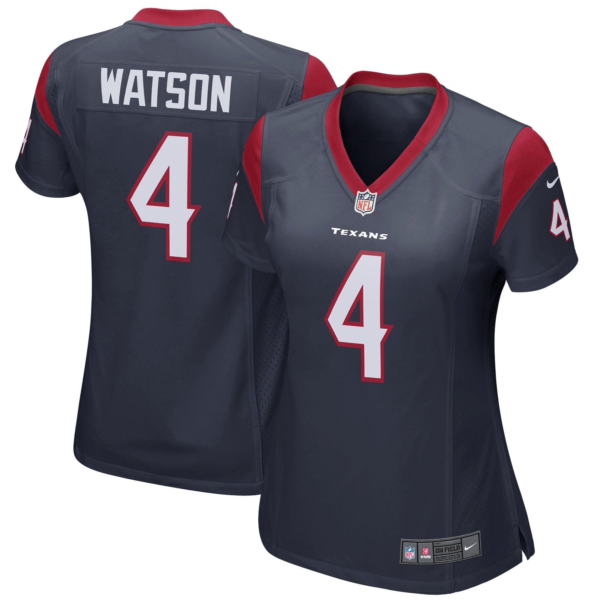 Deshaun Watson Houston Texans Nike Women's Player Game Jersey - Red/Navy/White