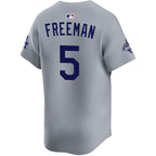 Freddie Freeman Los Angeles Dodgers Nike 2025 World Series Champions Limited Jersey - Grey