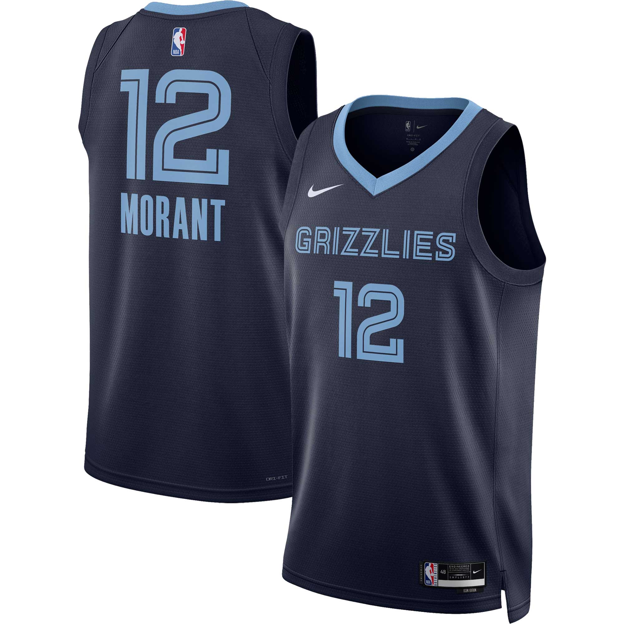 Ja Morant Memphis Grizzlies Nike Unisex Swingman Jersey - Association Edition - White/Navy