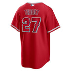 Mike Trout Los Angeles Angels Nike Alternate Replica Player Name Jersey - Red/Silver/White