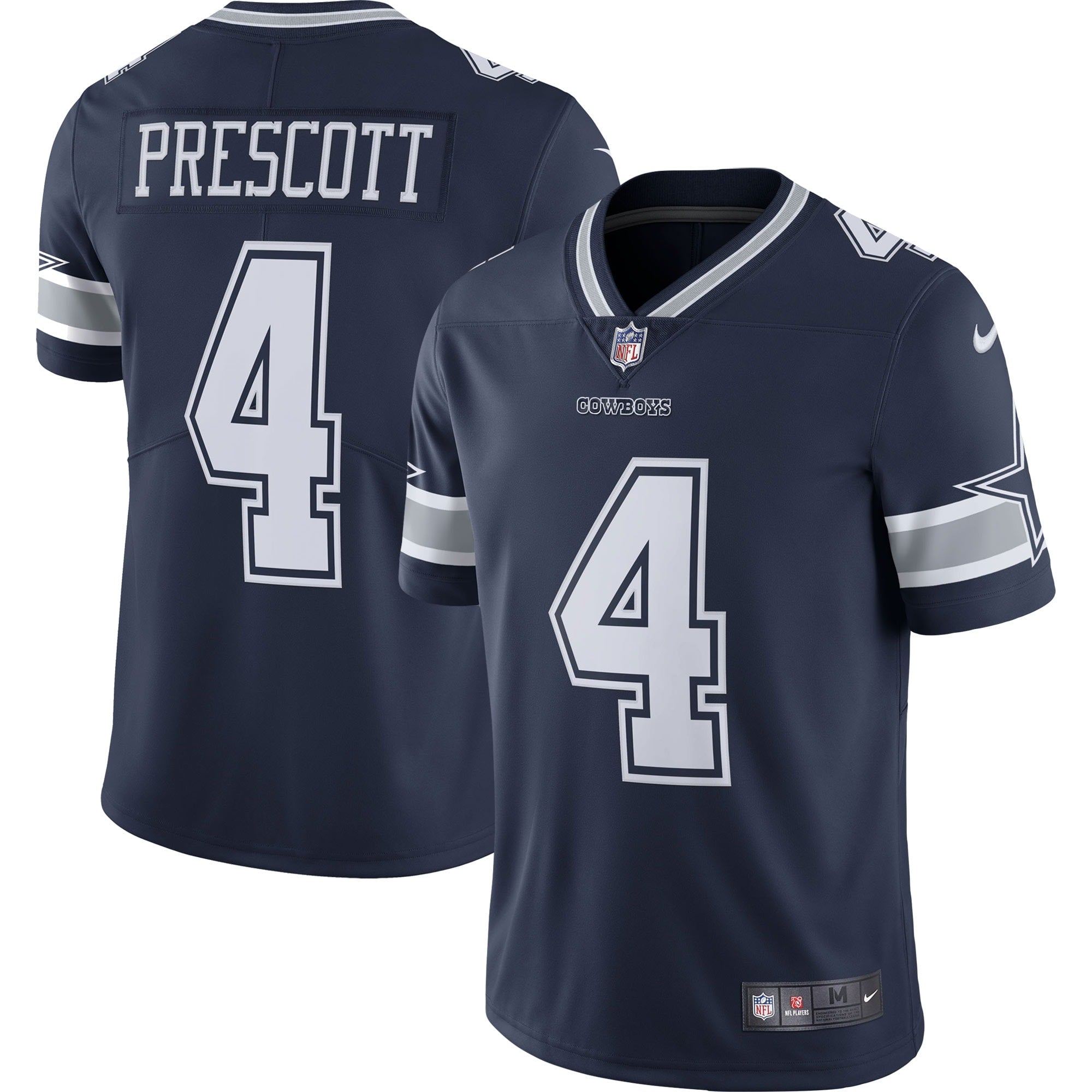 Dak Prescott Dallas Cowboys Nike Vapor Limited Player Jersey - White/Navy