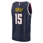 Nikola Jokic Denver Nuggets  Fast Break Replica Player Jersey - Icon Edition - Navy