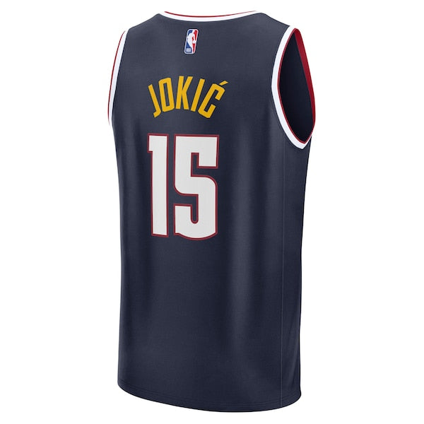 Nikola Jokic Denver Nuggets  Fast Break Replica Player Jersey - Icon Edition - Navy