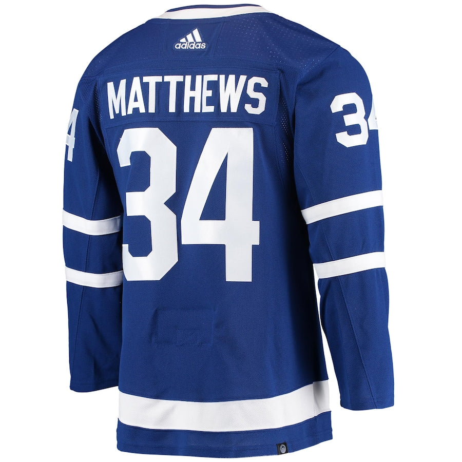 Auston Matthews Toronto Maple Leafs adidas Home Primegreen Authentic Pro Player - Jersey - Blue