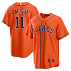 Cam Smith Houston Astros Nike Alternate Replica Jersey - Orange/White