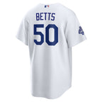 Mookie Betts Los Angeles Dodgers Nike Home 2025 World Series Champions Replica Jersey - White