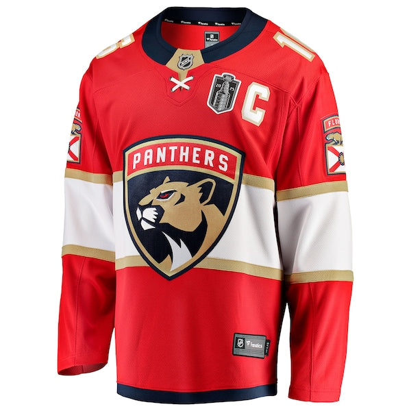 Aleksander Barkov Florida Panthers  2025 Stanley Cup Final Home Breakaway Player Jersey - Red