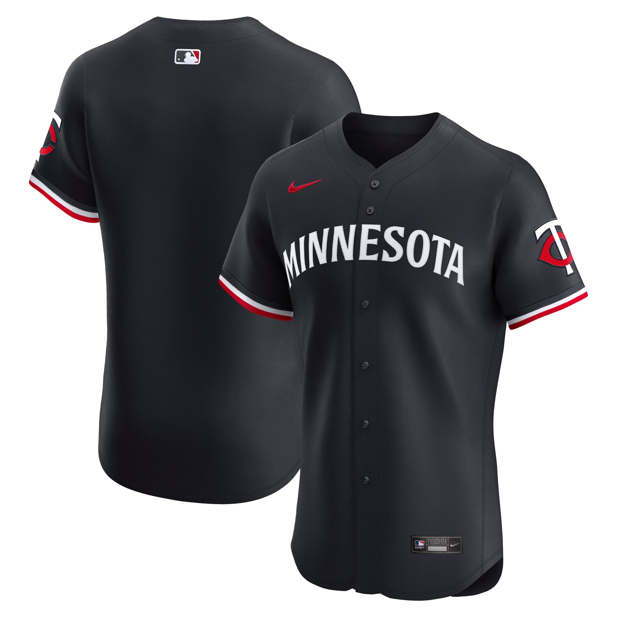 Minnesota Twins Nike Home Elite Jersey - White/Navy