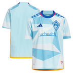Colorado Rapids adidas Youth 2024 New Day Kit Replica Jersey - Light Blue