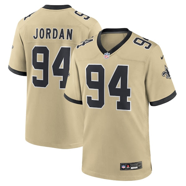 Cameron Jordan New Orleans Saints Nike Gameday Golds Alternate Game Player Jersey - Gold/Black