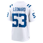 Shaquille Leonard Indianapolis Colts Nike Player Game Jersey - White/Blue