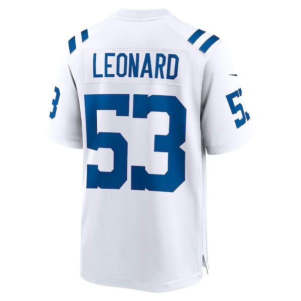 Shaquille Leonard Indianapolis Colts Nike Player Game Jersey - White/Blue