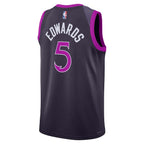 Anthony Edwards Minnesota Timberwolves Nike Unisex 2025/26 Swingman Jersey - Purple - City Edition