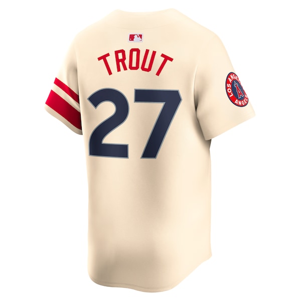 Mike Trout Los Angeles Angels Nike City Connect Limited Player Jersey - Cream