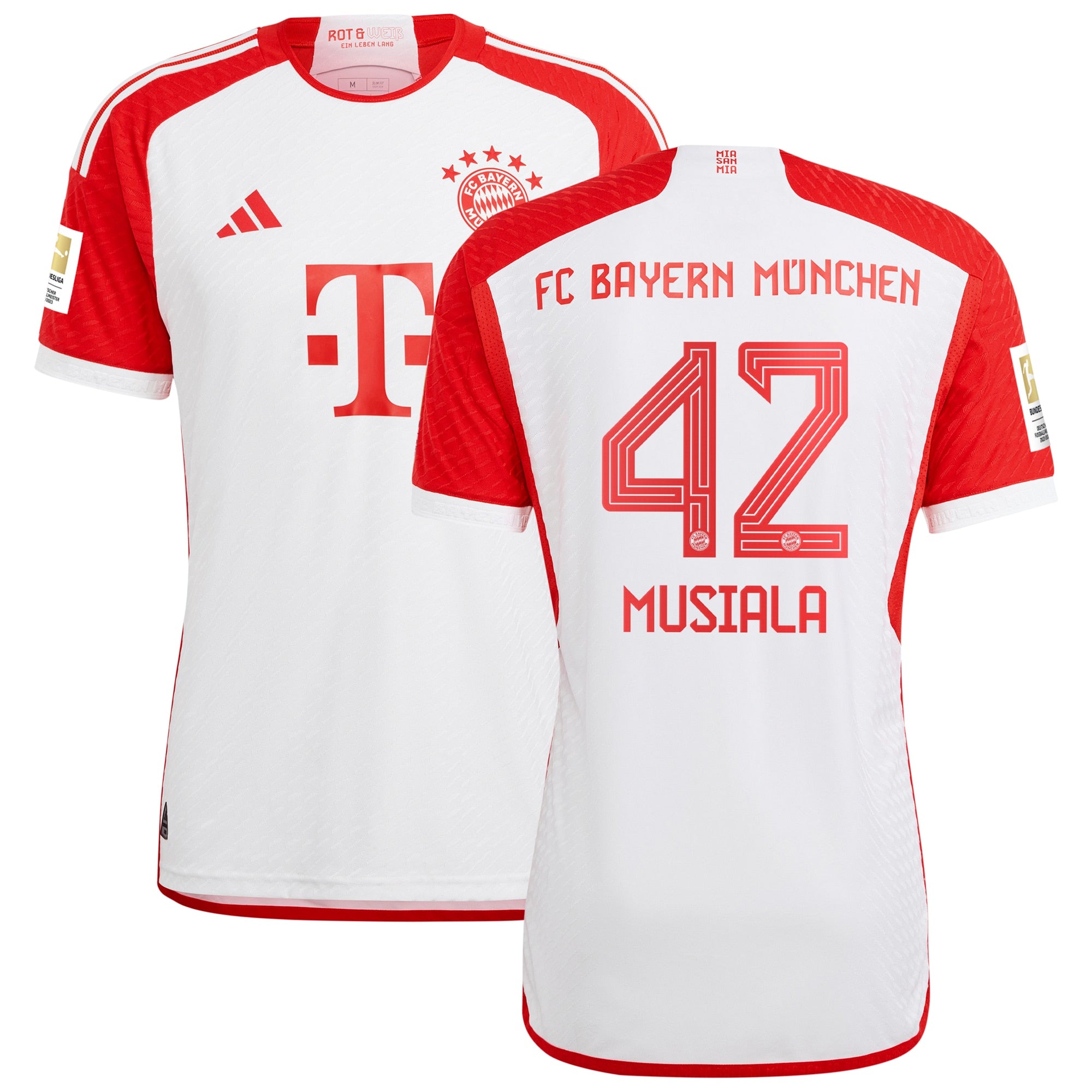 Jamal Musiala Bayern Munich adidas 2023/24 Away Authentic Player Jersey - Black/White