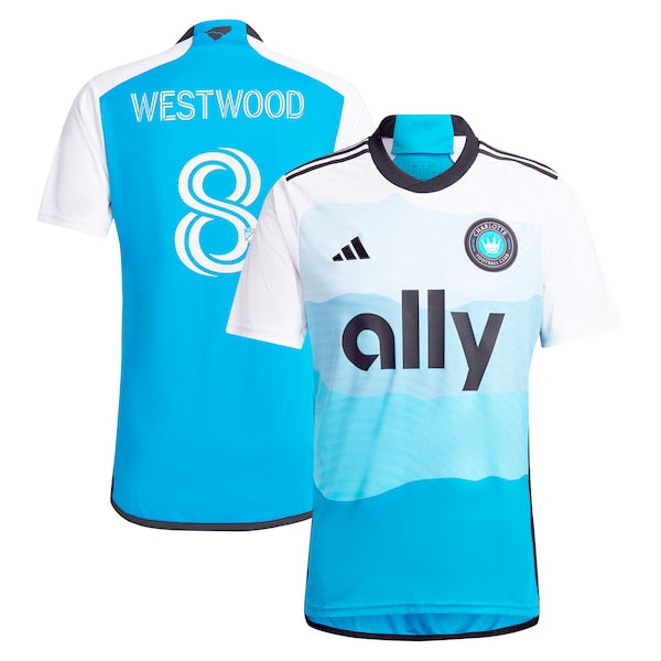 Ashley Westwood Charlotte FC adidas 2024 The Carolina Kit: Explore Replica Player Jersey - Blue