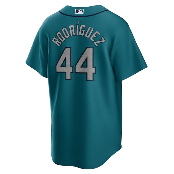Julio Rodriguez Seattle Mariners Nike Official Replica Player Jersey - Aqua/Navy/White