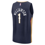 Zion Williamson New Orleans Pelicans  Youth Fast Break Replica Player Jersey - Icon Edition - Navy