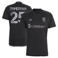Walker Zimmerman Nashville SC adidas 2024 Man In Black Kit Replica Player Jersey - Black