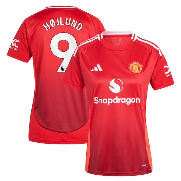 Rasmus Højlund Manchester United adidas Women's 2024/25 Home Replica Player Jersey - Red