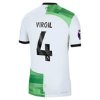 Virgil van Dijk Liverpool Nike 2023/24 Away Authentic Player Jersey - White/Red
