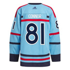 Kyle Connor Winnipeg Jets adidas Anniversary Primegreen Authentic Player Jersey - Light Blue