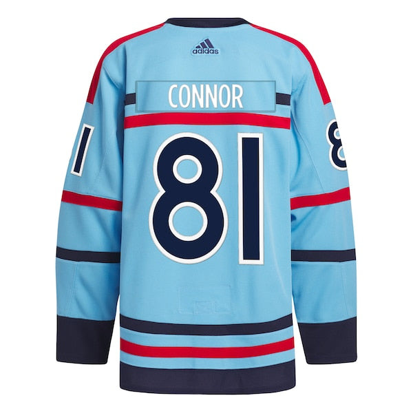 Kyle Connor Winnipeg Jets adidas Anniversary Primegreen Authentic Player Jersey - Light Blue