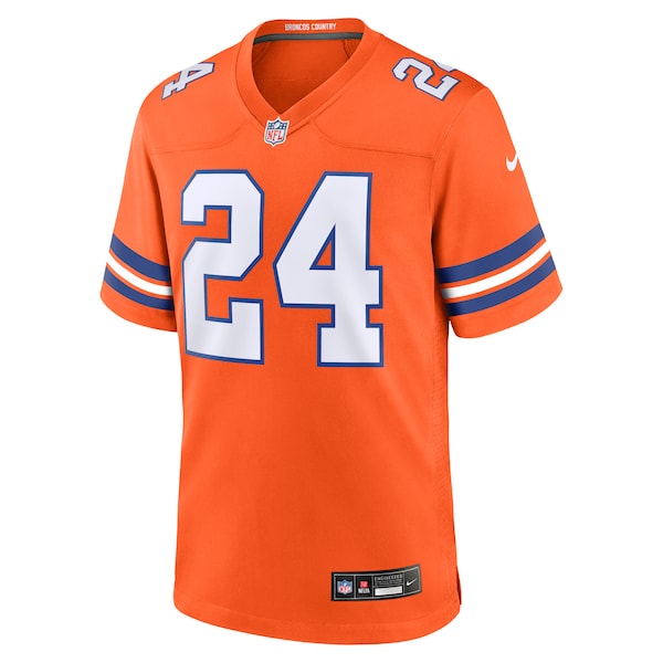 Champ Bailey Denver Broncos Nike Mile High Collection 1977 Throwback Retired Player Game Jersey - Orange