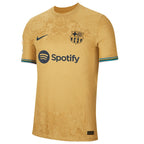 Barcelona Nike 2022/23 Away Authentic Blank Jersey - Yellow