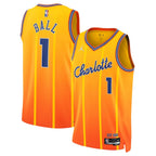 LaMelo Ball Charlotte Hornets Jordan Brand Unisex 2025/26 Swingman Jersey - Orange - City Edition