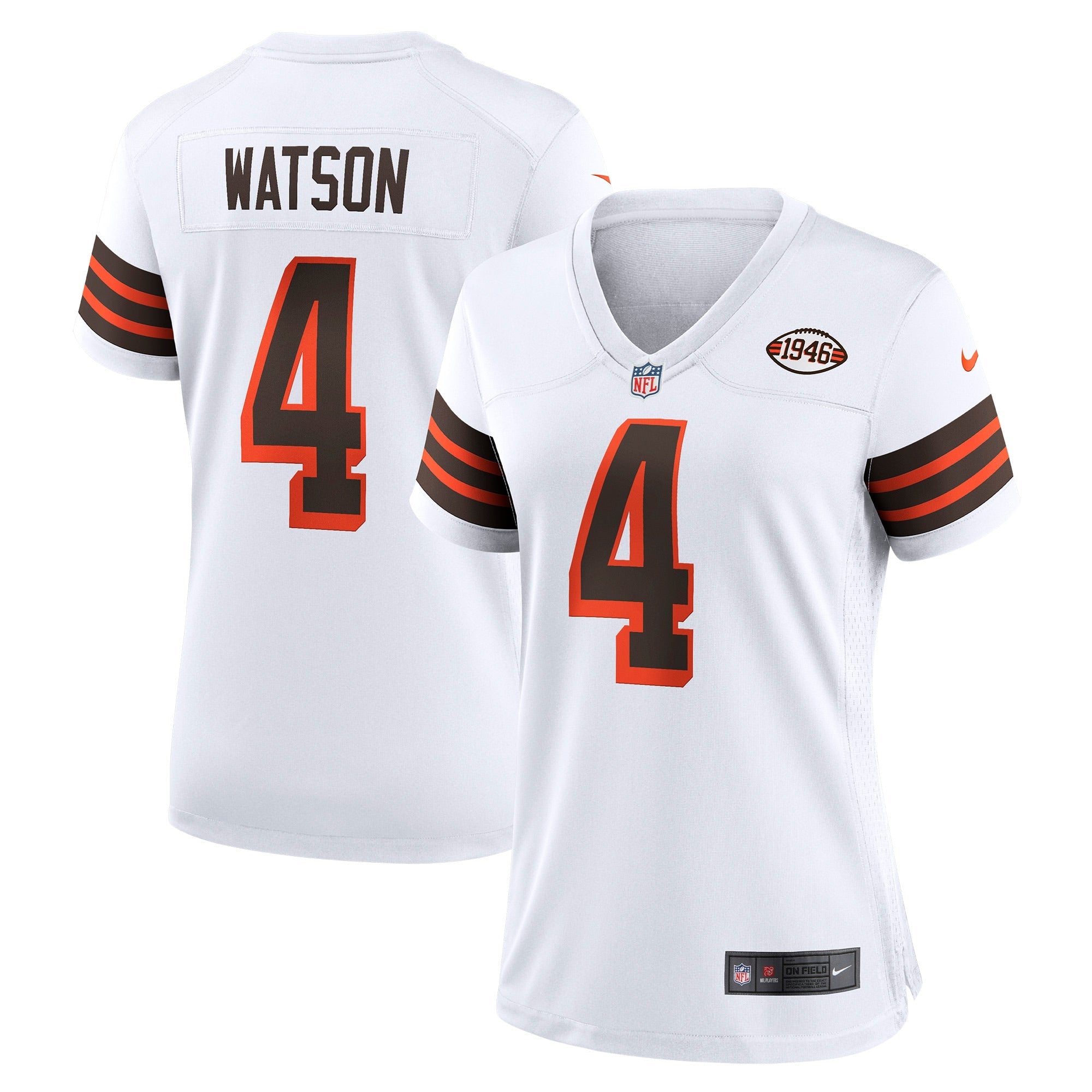 Deshaun Watson Cleveland Browns Nike Women's Player Jersey - Brown/White