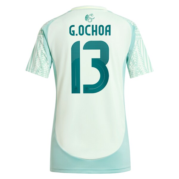 Guillermo Ochoa Mexico National Team adidas Women's 2024 Away Replica Player Jersey - Green/Burgundy