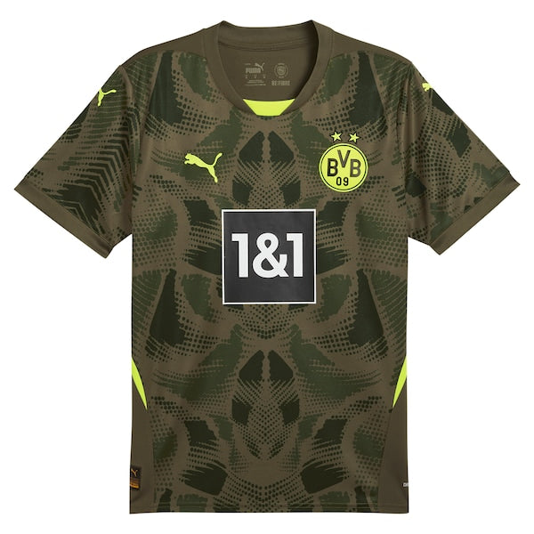 Borussia Dortmund Puma 2024/25 Replica Short Sleeve Goalkeeper Jersey - Olive