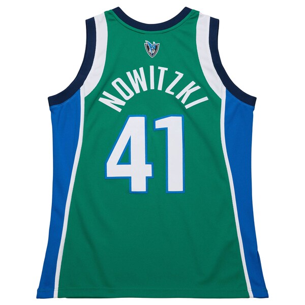 Dirk Nowitzki Dallas Mavericks  2004/05 Hardwood Classics Authentic Jersey - Green