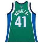 Dirk Nowitzki Dallas Mavericks  2004/05 Hardwood Classics Authentic Jersey - Green