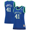 Dirk Nowitzki Dallas Mavericks Women's  Hardwood Classics Swingman Jersey - Blue