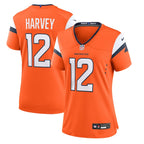 Women's Nike RJ Harvey  Orange Denver Broncos Team Game Jersey