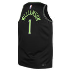 Zion Williamson New Orleans Pelicans Nike Youth 2025/26 City Edition Swingman Jersey - Black