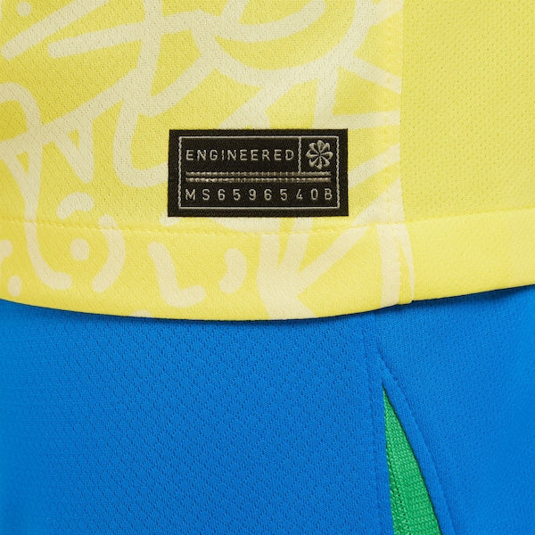 Brazil National Team Nike Youth 2024 Home Stadium Replica Jersey – Yellow
