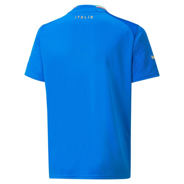 Italy National Team Puma Youth 2022/23 Home Replica Blank Jersey - Blue