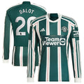 Diogo Dalot Manchester United adidas 2023/24 Away Long Sleeve Replica Player Jersey - Green