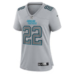 Christian McCaffrey Carolina Panthers Nike Women's Atmosphere Fashion Game Jersey - Gray