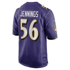 Deion Jennings Baltimore Ravens Nike Team Game Jersey -  Purple