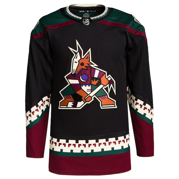 Arizona Coyotes adidas Men's Home Primegreen Authentic Blank Jersey - Black