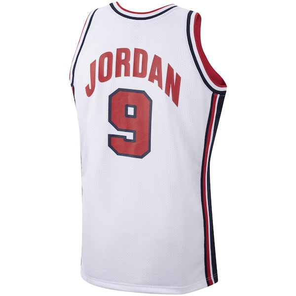 Men's USA Basketball Michael Jordan White 1992 Authentic Jersey